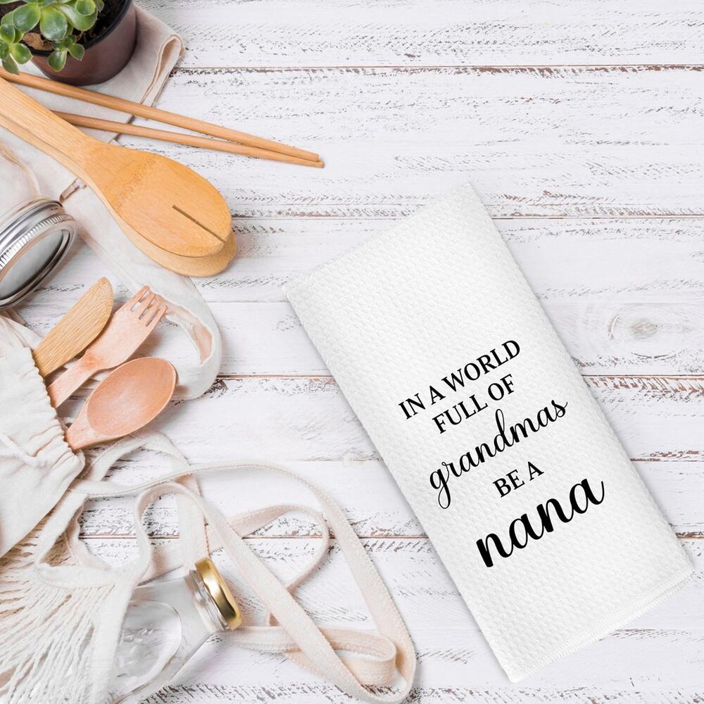Pugwak Nana Kitchen Dish Towel 16x24 Grandma Gift Decorative Tea Towel New - Picture 7 of 7